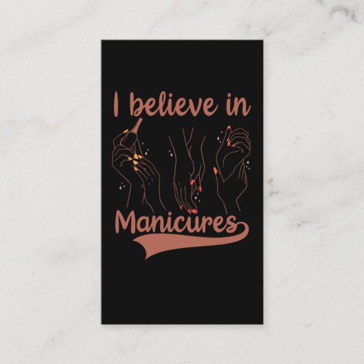 Nail Tech Cosmetics Nail Technicus Manicurist Visitekaartje (Voorkant)