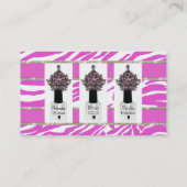 "Nail Tech Diva" Nail Technicia Visitekaartje (Achterkant)