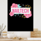 Nail Tech Flower Poster (Keuken)