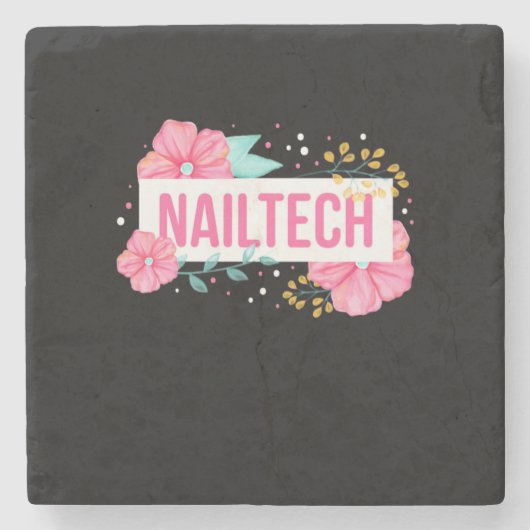 Nail Tech Flower Stenen Onderzetter (Voorkant)