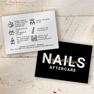 Nail Tech Gel Poolse Aftercare Card Visitekaartje