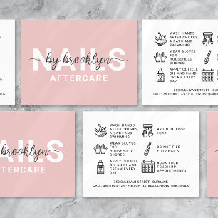 Nail Tech Gel Poolse Aftercare Card Visitekaartje