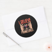 Nail Tech gelooft in manicure Ronde Sticker (Envelop)