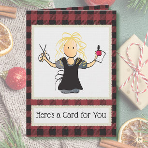 Nail Tech - Hartelijk dank voor uw kerstcadeaukaar Kaart