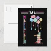 Nail Tech make up Nail Technicia Cosmetics Briefkaart (Voorkant / Achterkant)