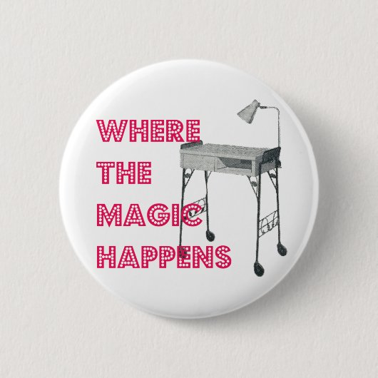 Nail Tech Manicurist Magic Button (Voorkant)