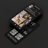 Nail Tech Moderne Manicurist Black Loyalty Busines Visitekaartje