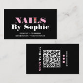 Nail Tech Nail Art Carte de visite (Devant / Derrière)