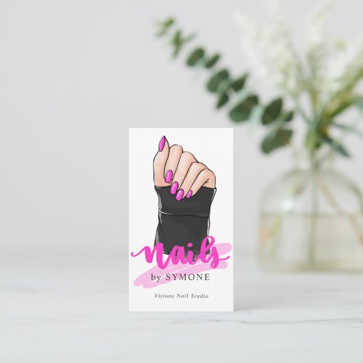 Nail Tech Nail Artist Nail Designer Nail Salon Bu Visitekaartje (Staand voorkant)