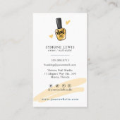 Nail Tech Nail Artist Nail Salon Trendy Stylist Visitekaartje (Achterkant)