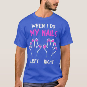 Nail Tech Nails linker rechtermuizentechnicus T-shirt