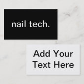 Nail Tech Visitekaartje (Voorkant / Achterkant)