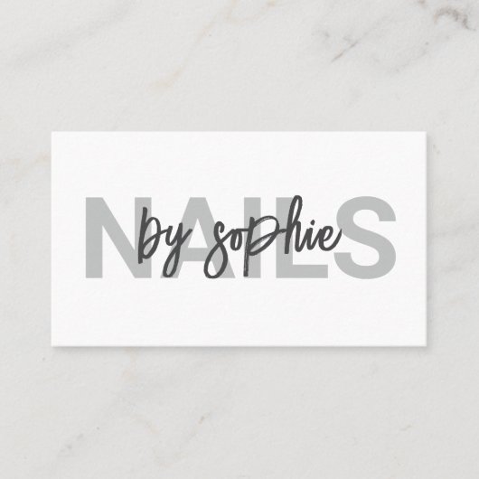 Nail Tech Visitekaartje (Voorkant)