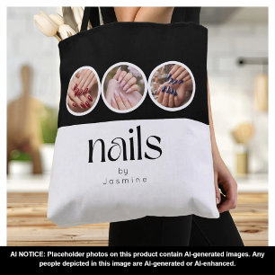 Nail Tech Zwart En Wit 3 Foto Promotie Draagtas
