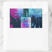 Nail Technicia Colorful Splatter Design Rechthoekige Sticker (Tas)