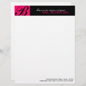 Nail Technicia Letterhead of Flyer Briefhoofd (Voorkant / Achterkant)