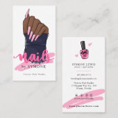 Nail Technicia Salon Logo Visitekaartje (Voorkant / Achterkant)