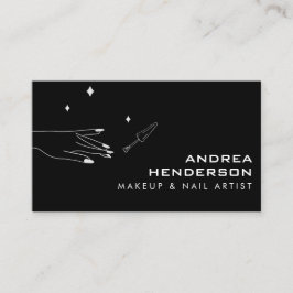 Nail Technicia Visitekaartjes, Nail Artist Makeup Visitekaartje