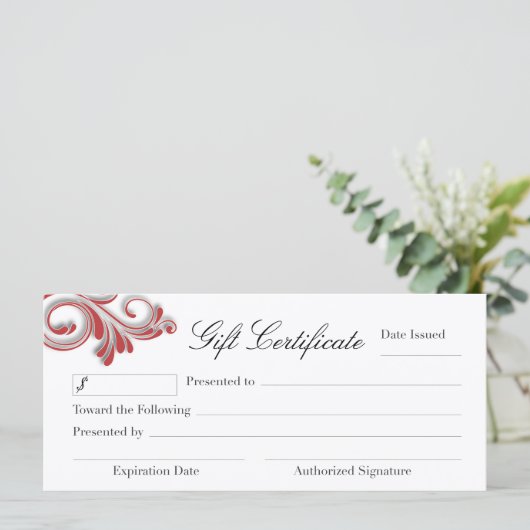 NAIL TECHNICIAN GIFT CERTIFICAAT (Staand voorkant)