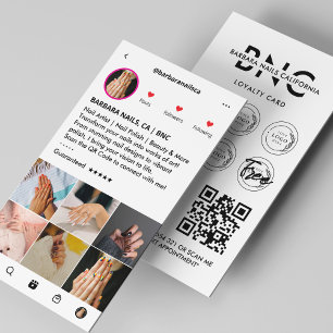 Nail Technician Schoonheidssalon Instagram Loyalit Visitekaartje