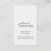 NAIL TECHNICIAN VISITEKAARTJE (Achterkant)