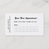 NAIL TECHNICIAN VISITEKAARTJE AFSPRAKENKAARTJE (Achterkant)