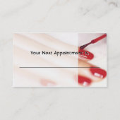 NAIL TECHNICIAN VISITEKAARTJE AFSPRAKENKAARTJE (Achterkant)