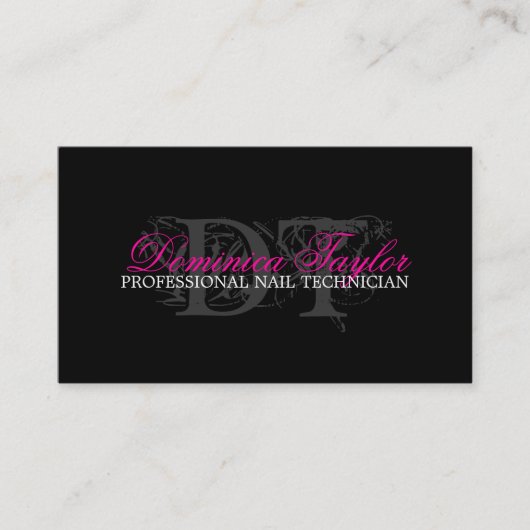 NAIL TECHNICIAN VISITEKAARTJE AFSPRAKENKAARTJE (Voorkant)