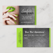 NAIL TECHNICIAN VISITEKAARTJE AFSPRAKENKAARTJE (Voorkant / Achterkant)