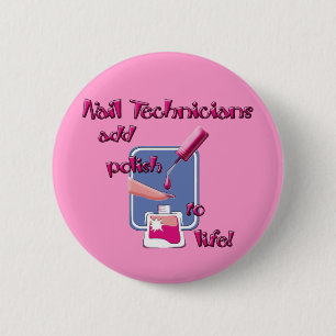 Nail Technicians Button