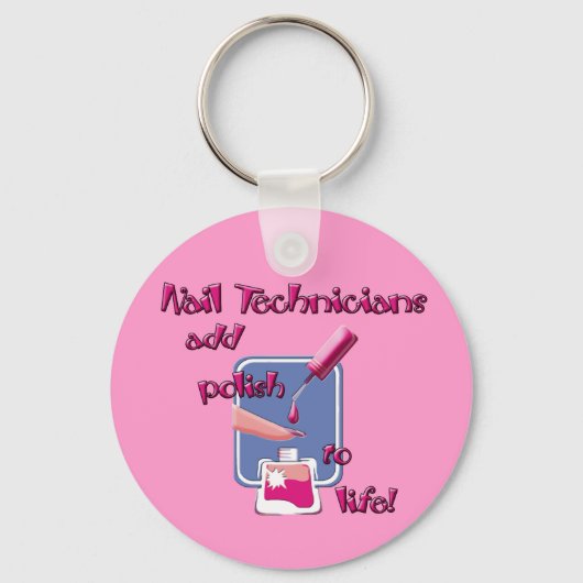 Nail Technicians Sleutelhanger (Voorkant)