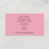 Nail Technicien Clou Carte de visite polonais (Dos)