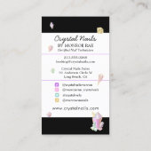 Nail Technicier Salon Artist Crystal Holographic Visitekaartje