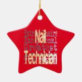 Nail Technicus Extraordinaire Keramisch Ornament (Voorkant)