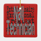 Nail Technicus Extraordinaire Keramisch Ornament (Achterkant)