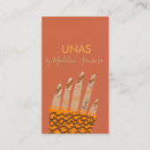 Nail-technicus handgetekend Visitekaartje (Voorkant)