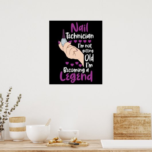 Nail-technicus Legend Poster (Keuken)