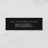 Nail Technicus Salon Gold Poolse Stars Bronze Mini Visitekaartje (Achterkant)