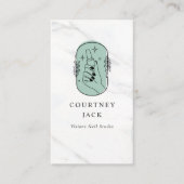 Nail-technicus stylist Manicurist Luxury Marble Visitekaartje (Voorkant)