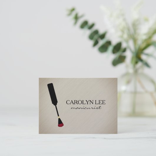 Nail-technicus Visitekaartje (Staand voorkant)