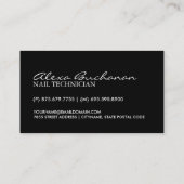 Nail-technicus Visitekaartje (Achterkant)