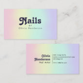 Nail-technicus Visitekaartje Nail-artiest (Voorkant / Achterkant)