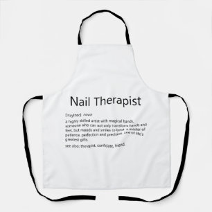 Nail Therapist Definition Nail Tech Nail Schort