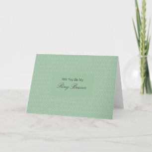 Naila Floral Batik Be My Rng Bearer Invitation