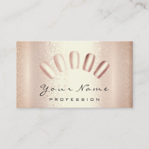 Nails artiest roze roze roze mest pedicure Modern Visitekaartje
