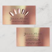 Nails Artist Copper Roos Manicure Pedicure Visitekaartje (Voorkant / Achterkant)
