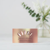 Nails Artist Copper Roos Manicure Pedicure Visitekaartje (Staand voorkant)