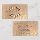 Nails Carte de rendez-vous maquillage artiste Roya (Devant / Derrière)