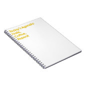 Nails Coffee Repeat Funny Citation Carnet (Côté Droit)
