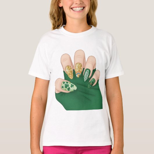 nails hand t-shirt  (Devant)